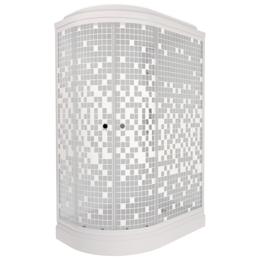 Душевая кабина ассиметричная правая с низким поддоном 120х80 см белая Triton "Коралл А" Щ0000061818 - изображение 5