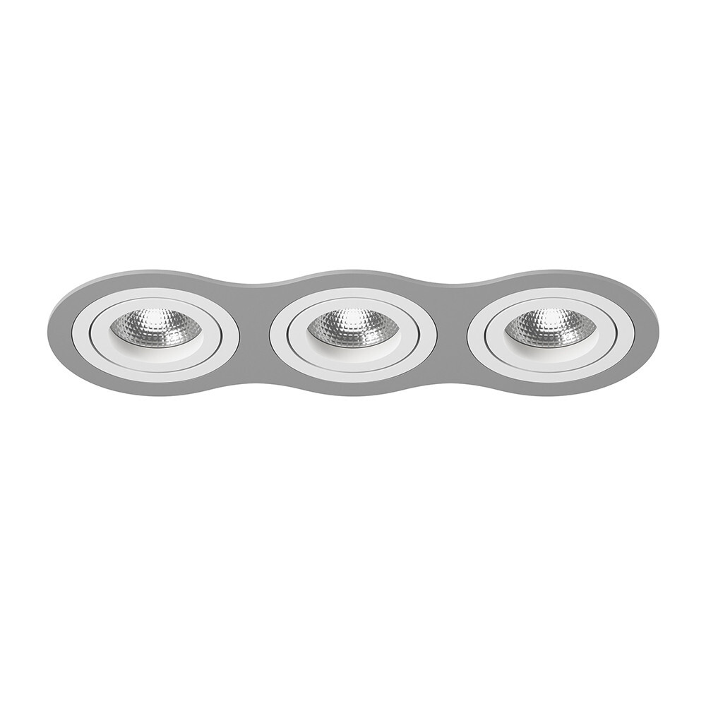 Светильник точечный серый Lightstar Intero 16 Triple Round i639060606