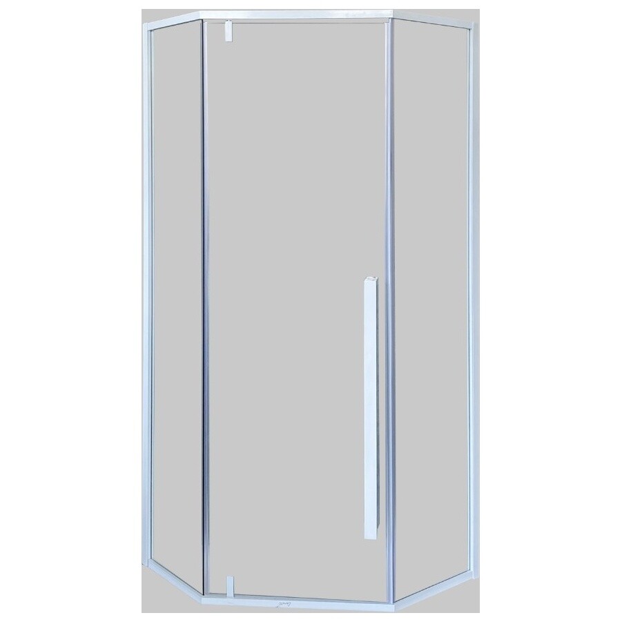 Душевой уголок пятиугольный 90x90 см белый матовый Cerutti SPA C3AW