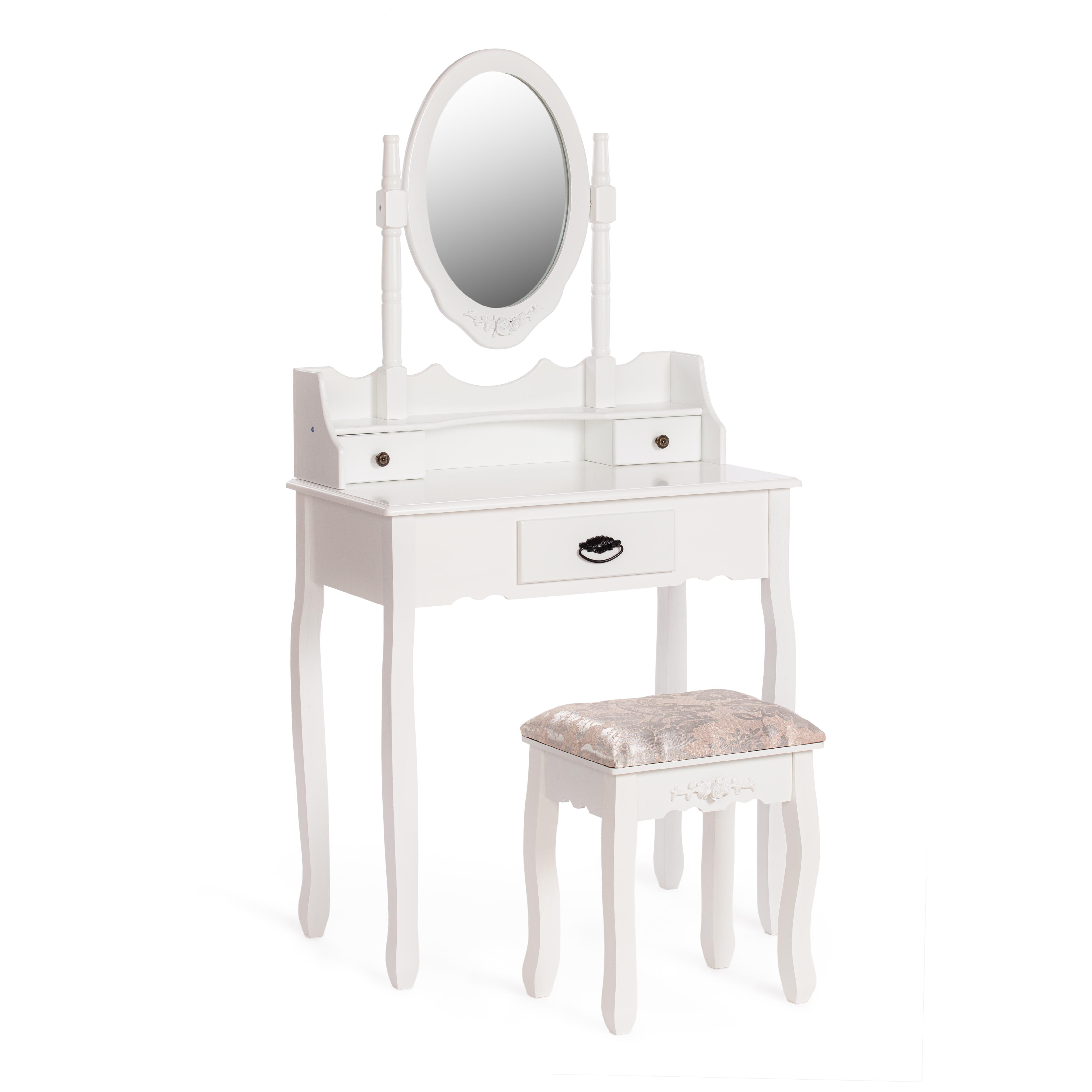 Туалетный столик с зеркалом белый Secret De Maison Gaude