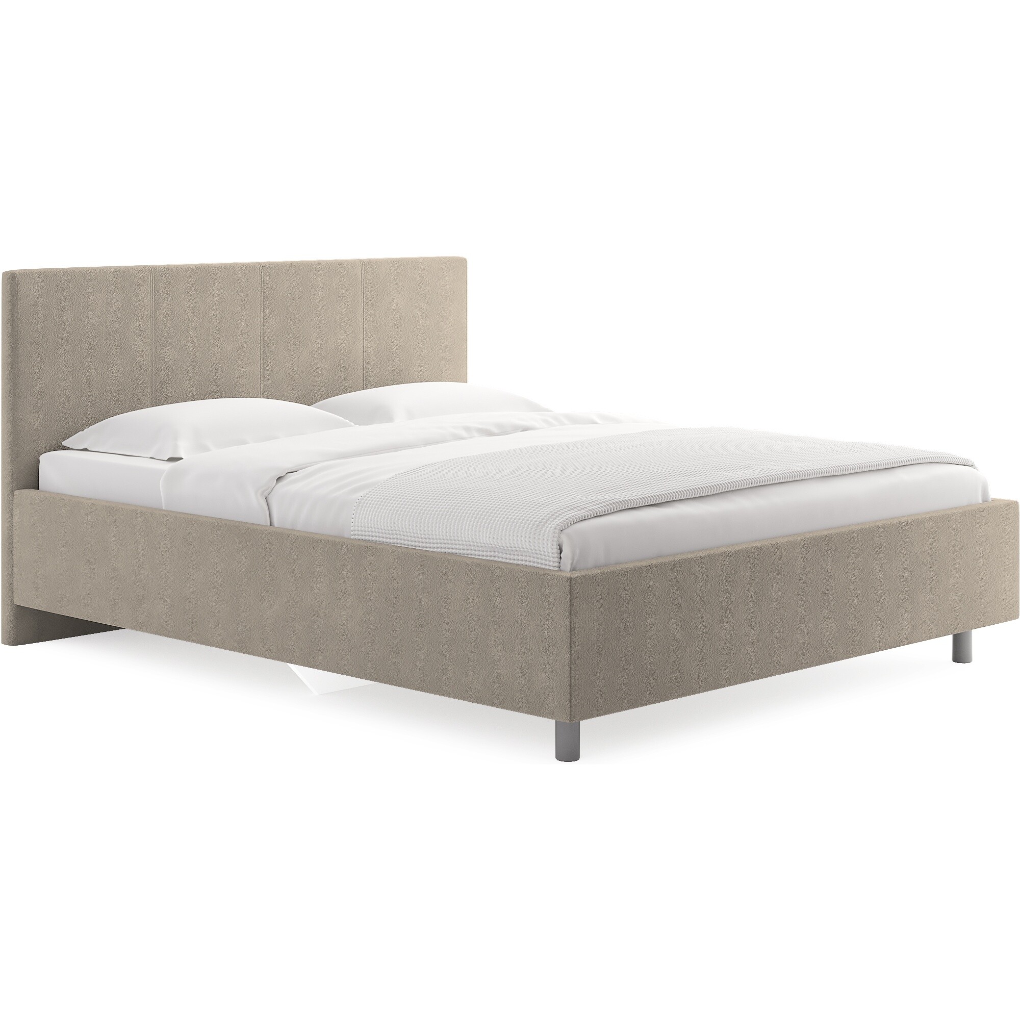 Кровать полутораспальная с мягким изголовьем 120х200 см эвита мокка Prato