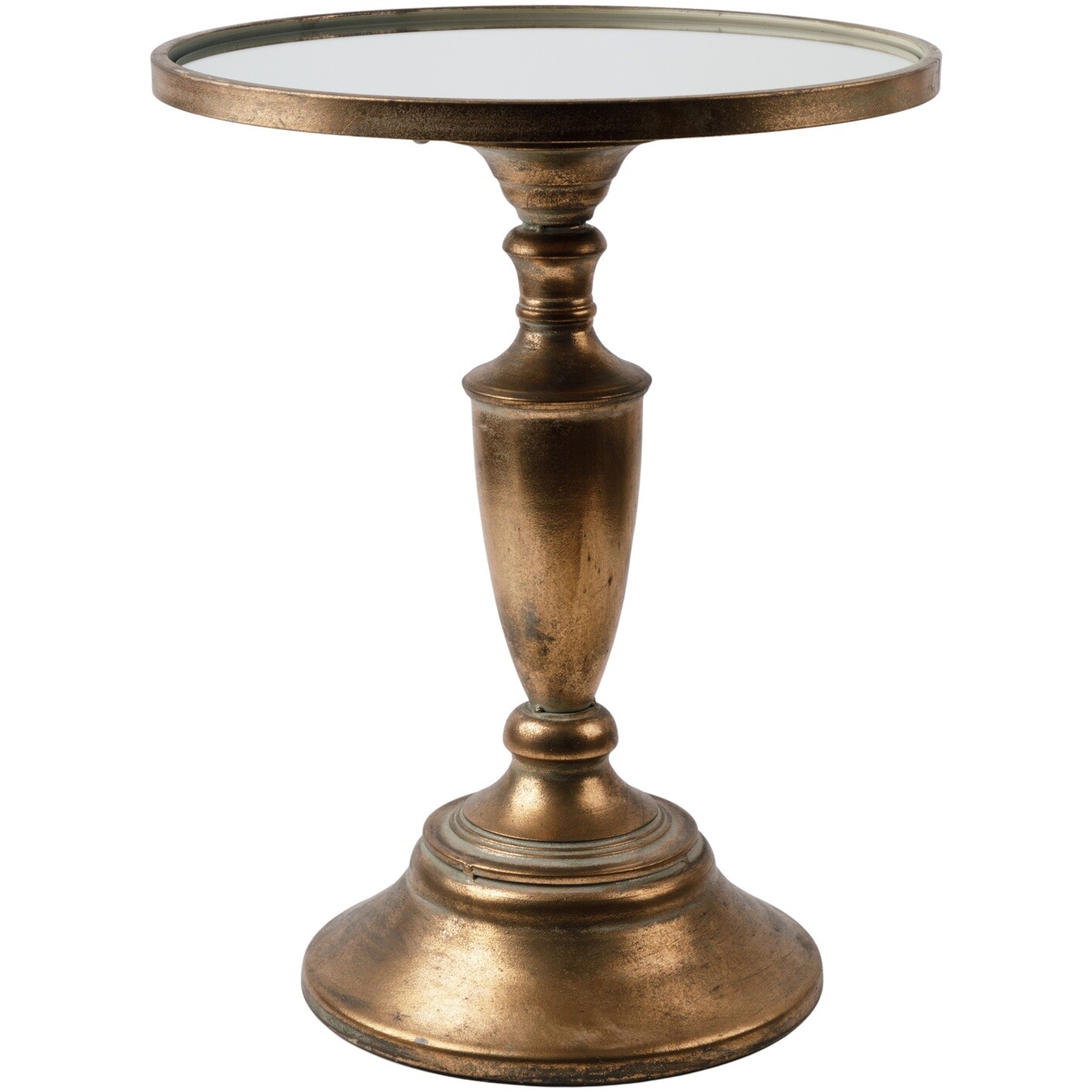Кофейный столик круглый бронза Glasar 57-014