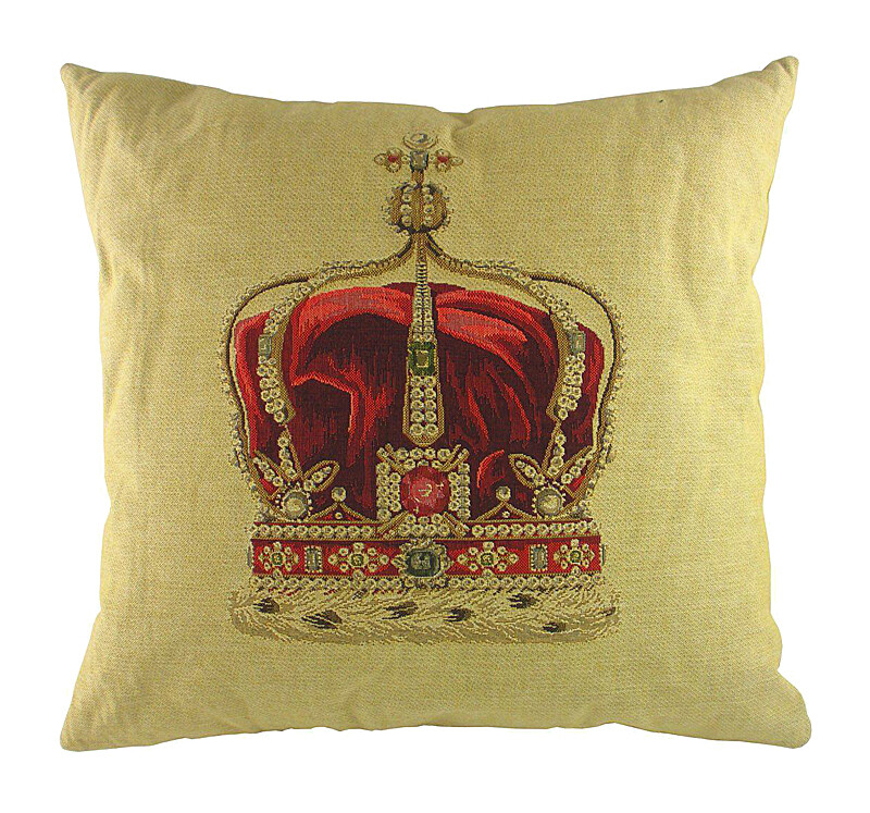Подушка с картинкой короны Queen Crown Cream