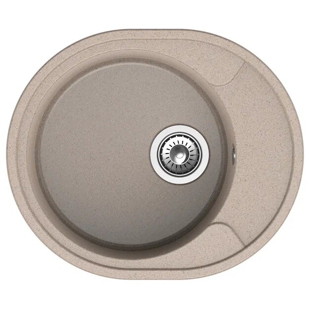 Мойка кухонная круглая бежевая Reflection Allonge RF0658BE