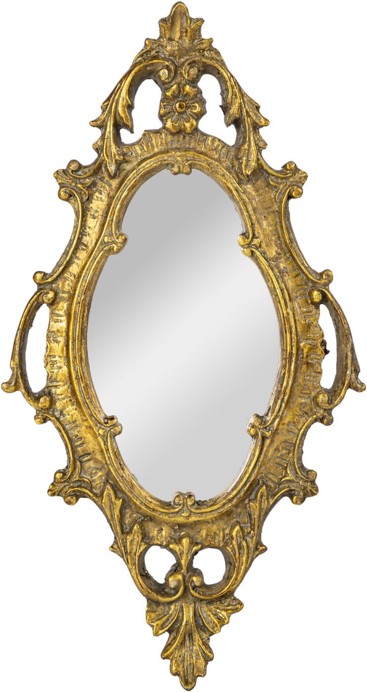 Зеркало настенное античное 17x31см золото Glasar