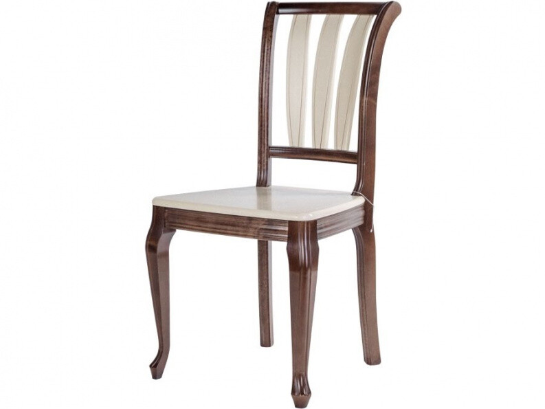 Кухонный стул коричнево-белый &quot;Кабриоль&quot;