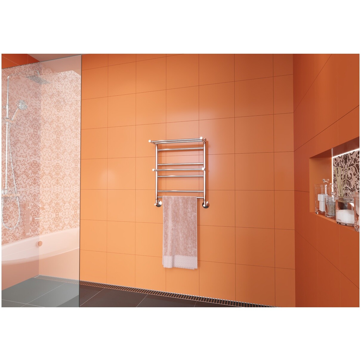 Полотенцесушитель водяной 50х60 см хром Lemark Pramen LM33607 П7 - изображение 4