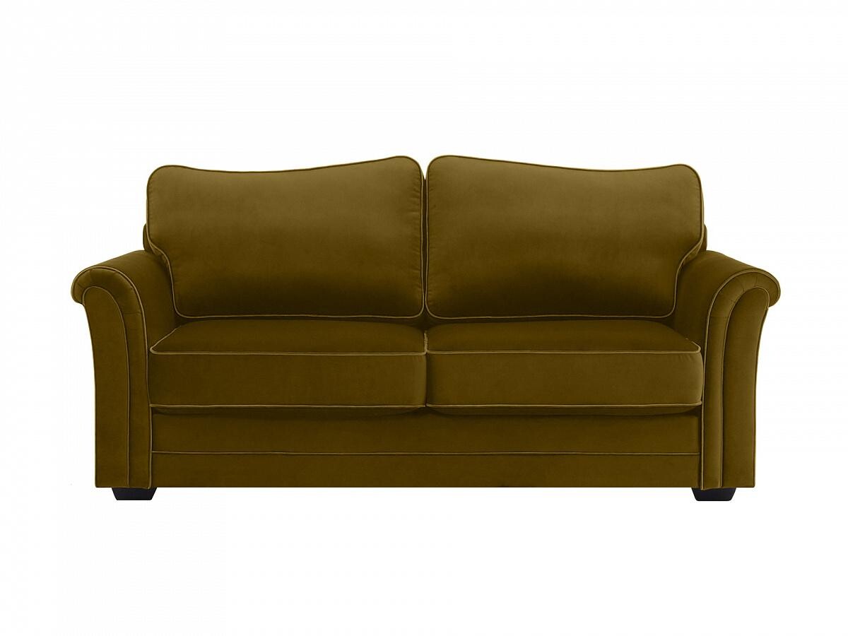 Классический диван-кровать с мягким сиденьем жёлтый Sydney