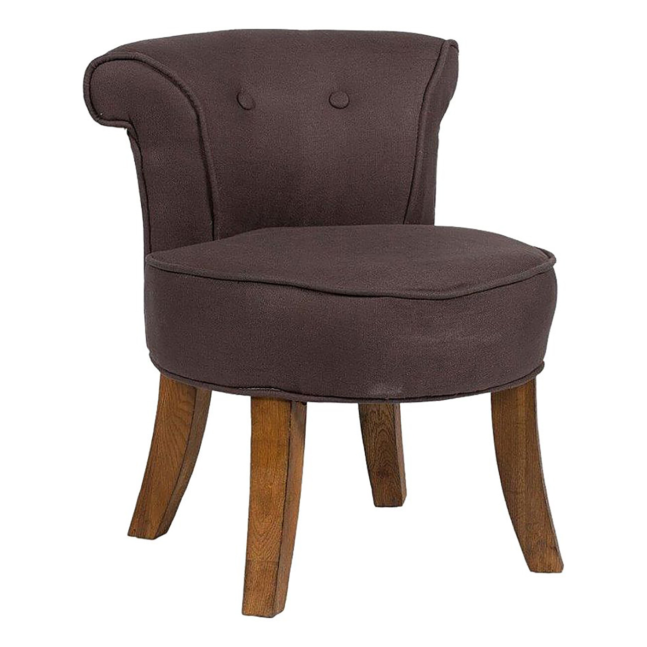 Кресло с низкой спинкой коричневый Borgia