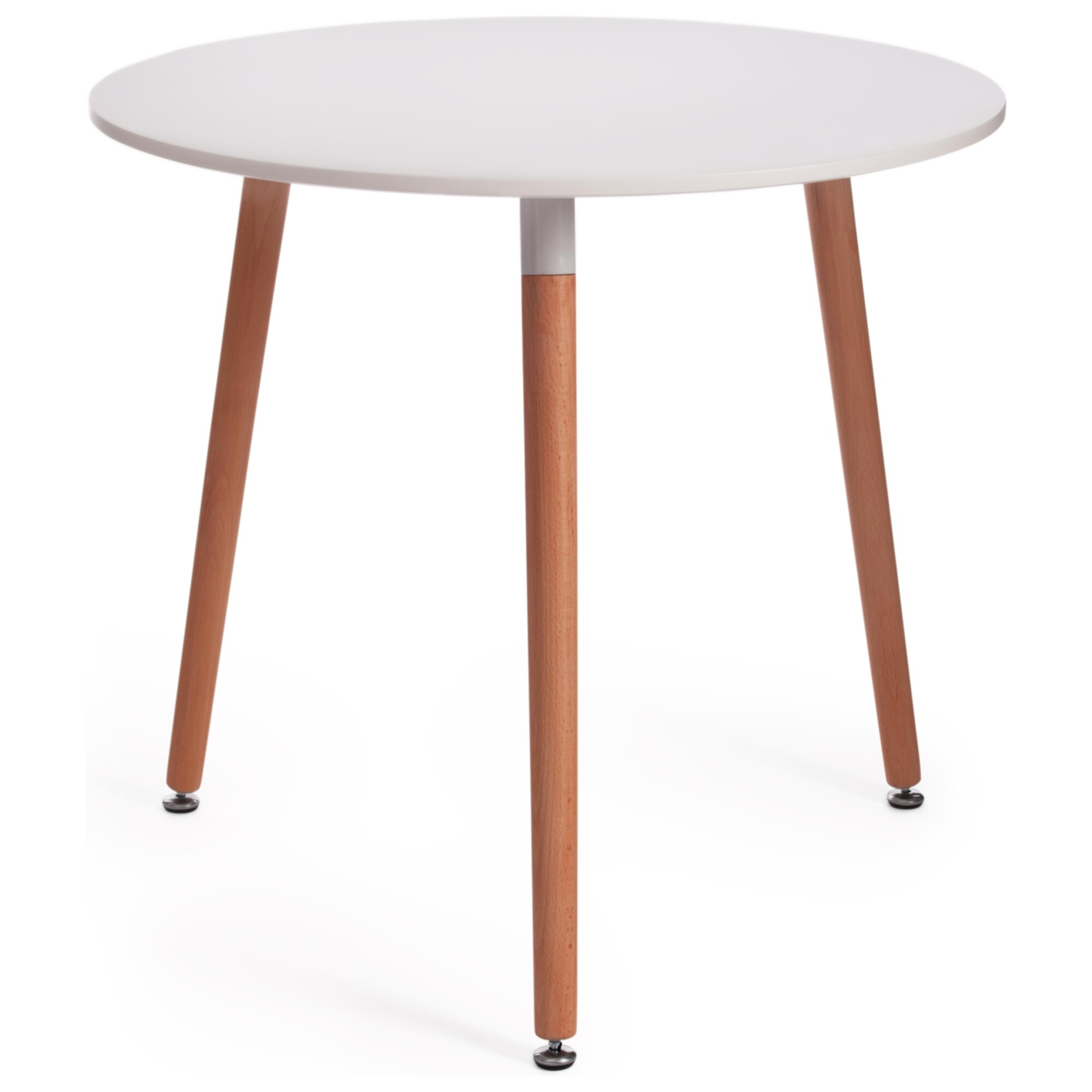 Обеденный стол деревянный 80 см белый Mars