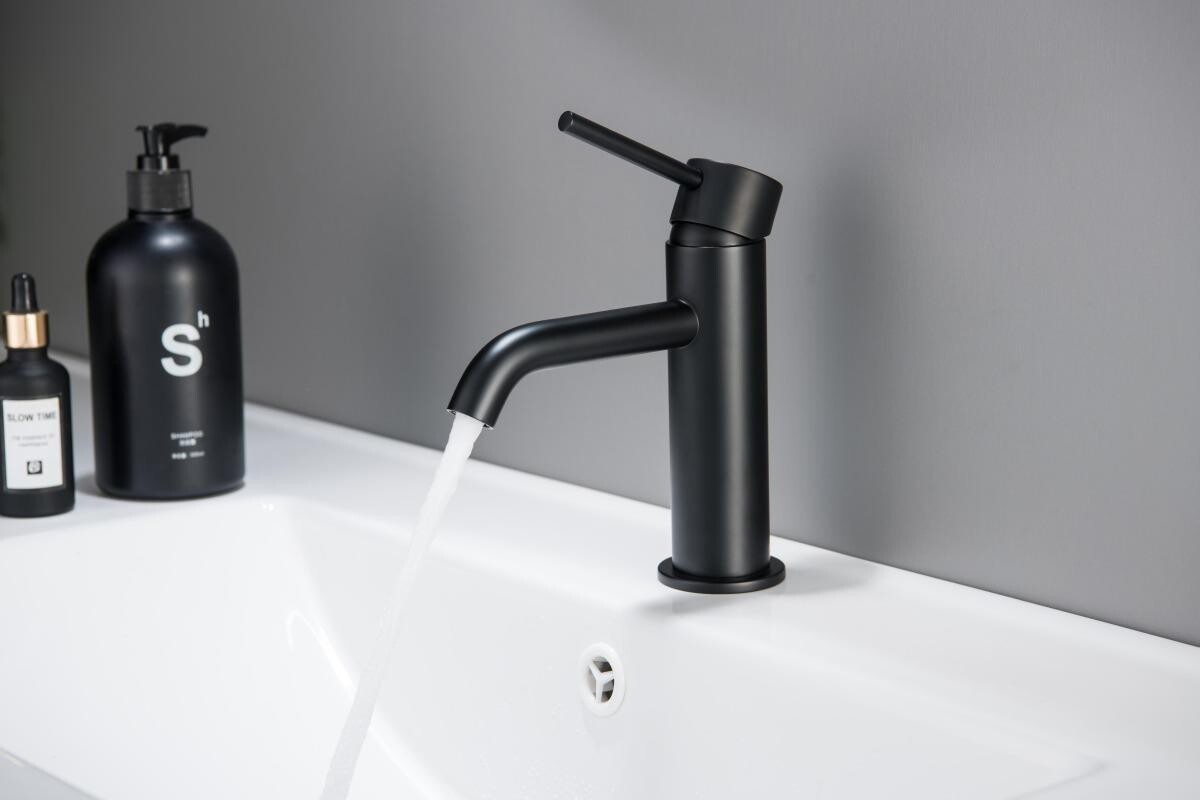 Душевой комплект со смесителем для раковины и душа черный Aquatek "Европа" AQ1331MB - изображение 8