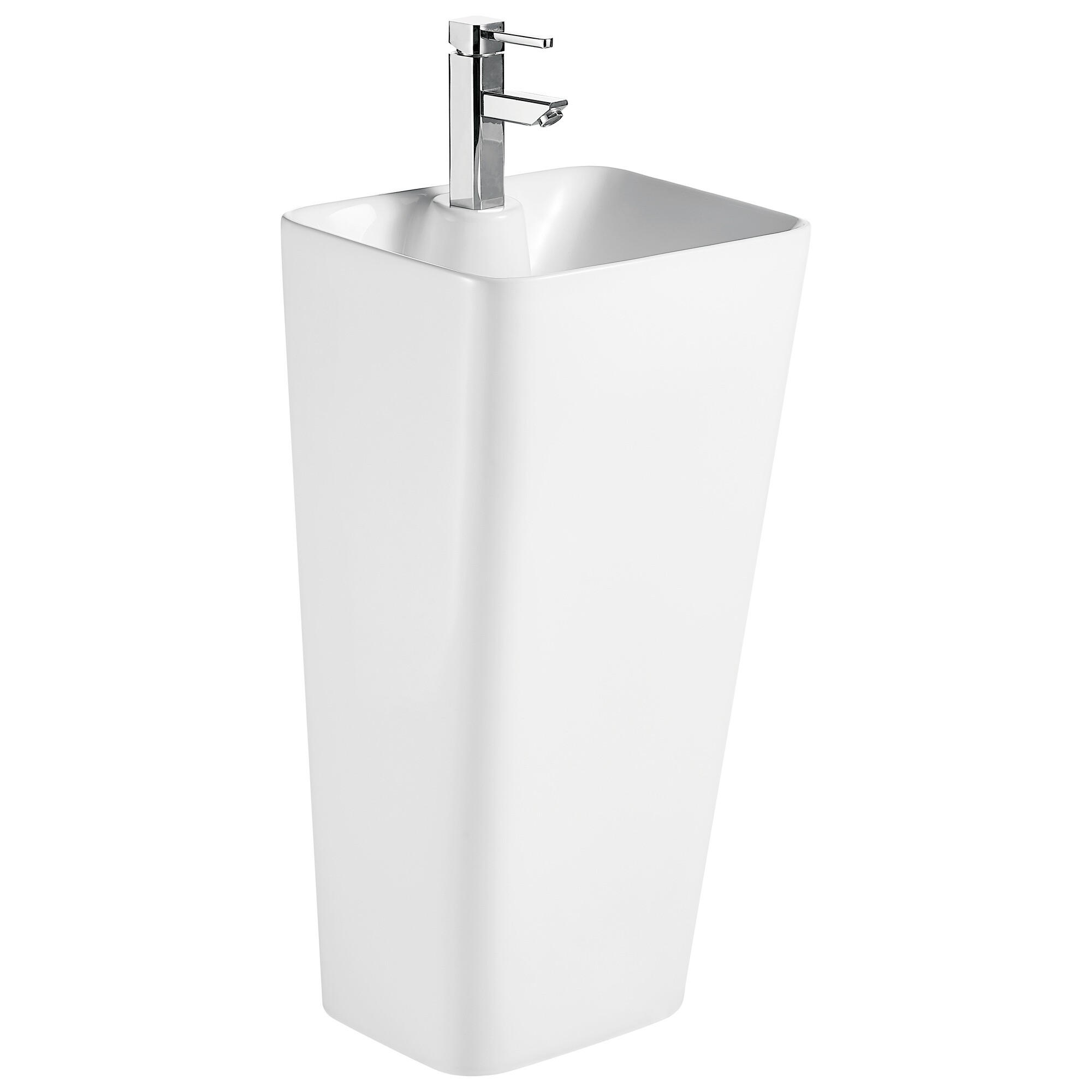 Раковина напольная фарфоровая прямоугольная 36х43 см белая Cerutti SPA Dorris CT7830