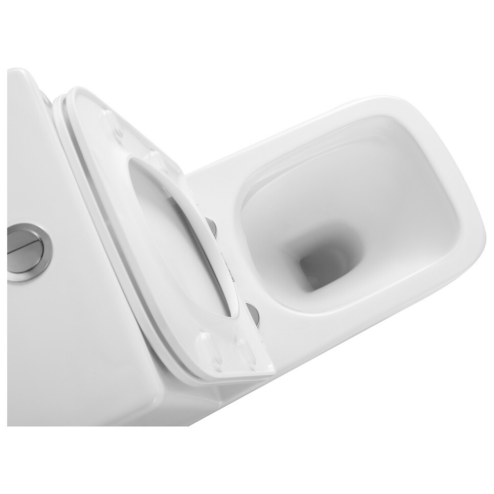 Унитаз напольный безободковый фарфоровый белый Triton Corso Pro CO-3006 Щ0000057976 - изображение 8