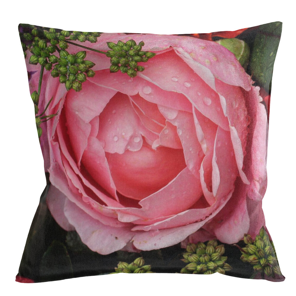Декоративная подушка 45х45 см разноцветная Rose Rose