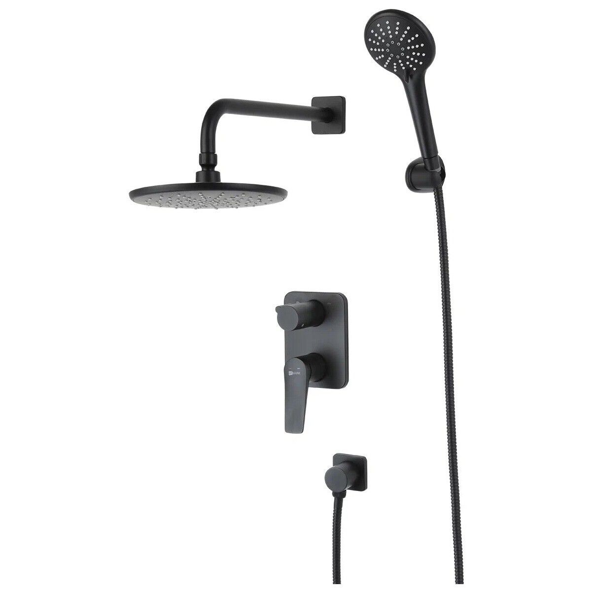 Душевой комплект встраиваемый черный Lemark Bronx LM3729BL