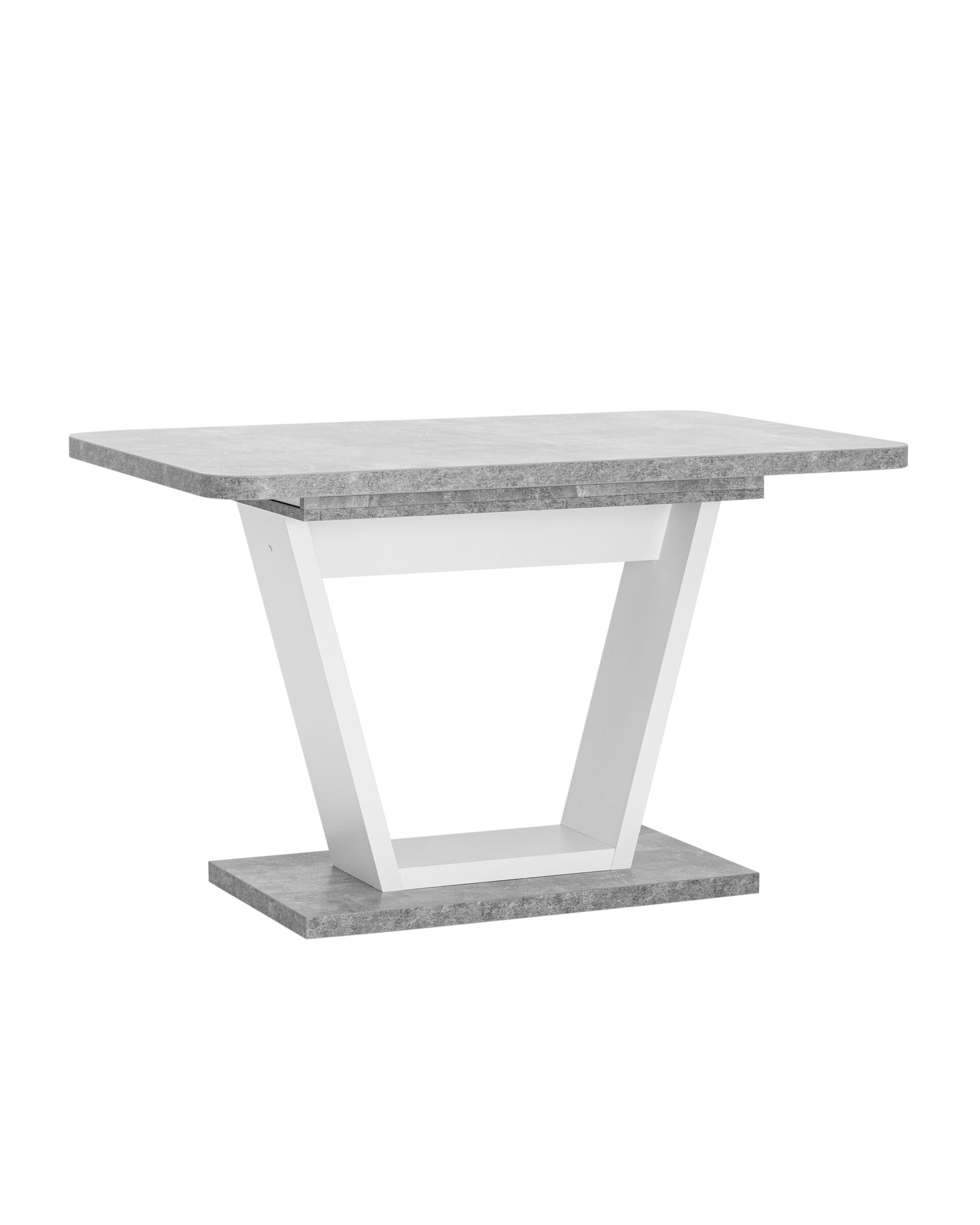 Обеденный стол раздвижной серый 120-160 см Vector