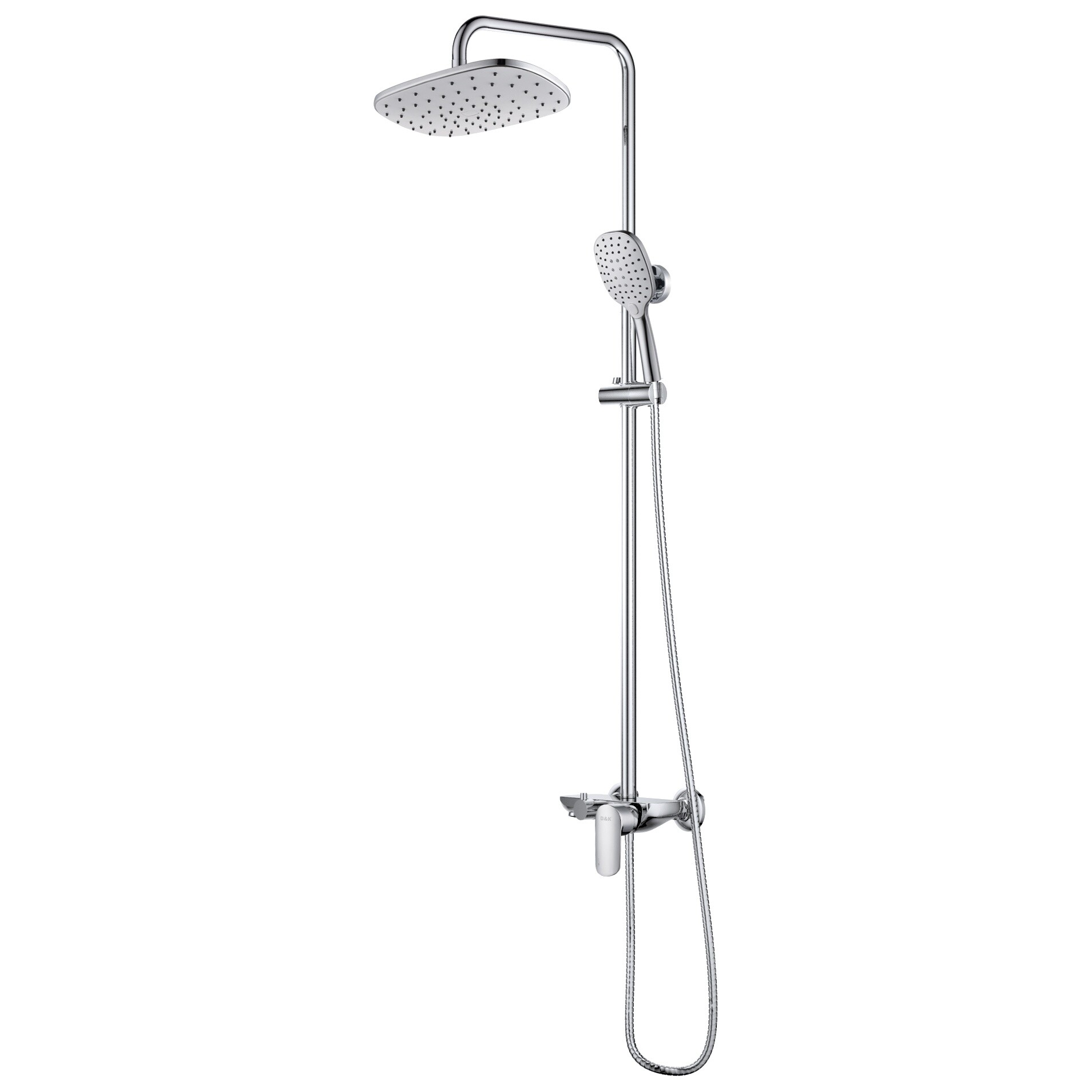 Душевой комплект с регулировкой высоты хром D&K Venice Baciano DA1033701B14