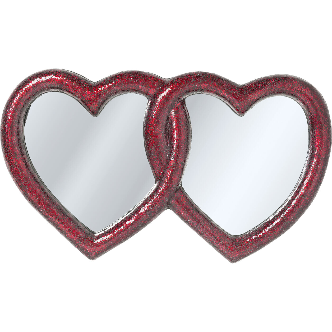 Зеркало настенное красное Double Heart &quot;Два Сердца&quot;