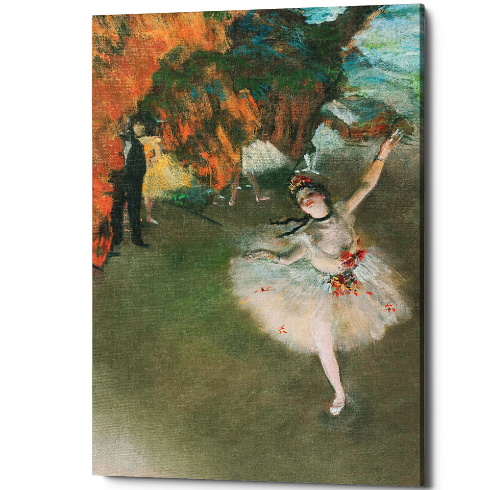 Картина на холсте 50х75 см разноцветная &quot;Звезда балета&quot;