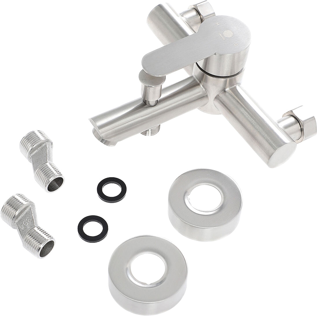 Смеситель для ванны однорычажный никель Stworki "Тронхейм" TR-08ni - изображение 5