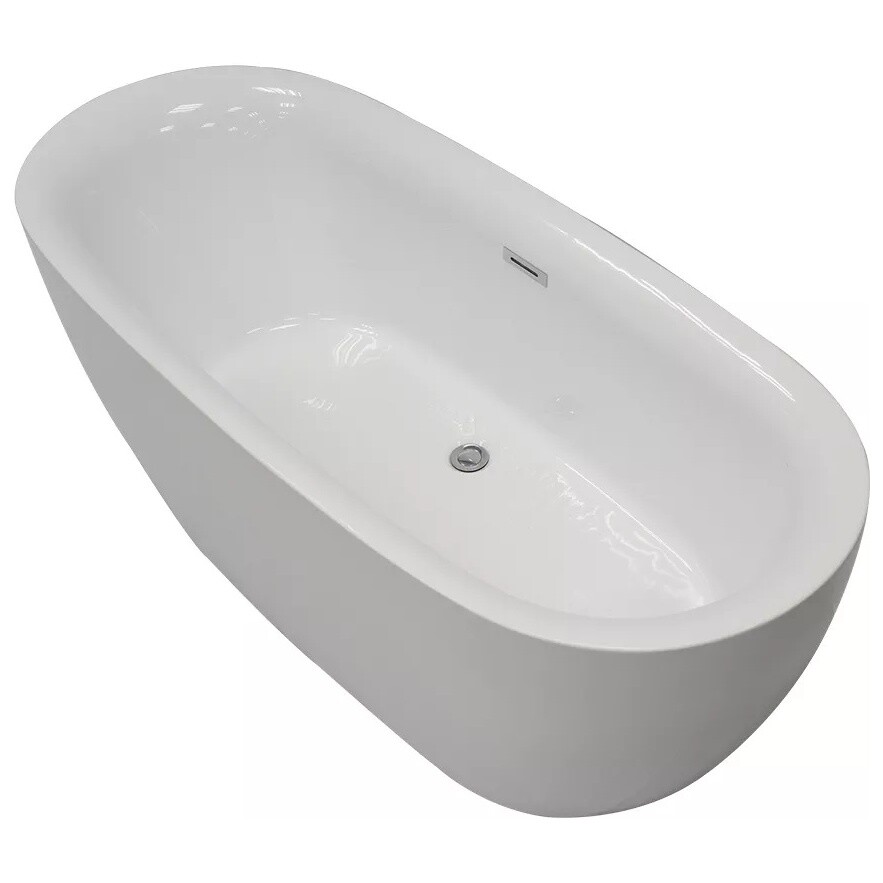 Ванна акриловая 150х75 см отдельностоящая белая COMO150 Ceruttispa CT9900 - изображение 15