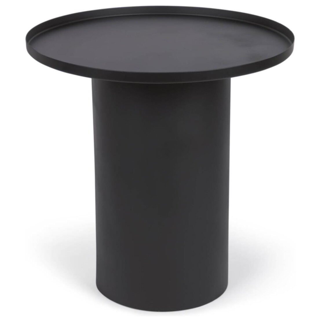 Круглый журнальный столик черный 45 см Fleksa