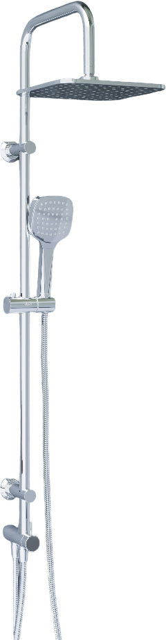 Душевая стойка с верхним душем и держателем хром Diwo "Новгород" DW-NOV-70-000 - изображение 9