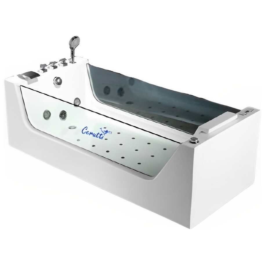 Ванна акриловая гидромассажная белая Cerutti SPA C-453