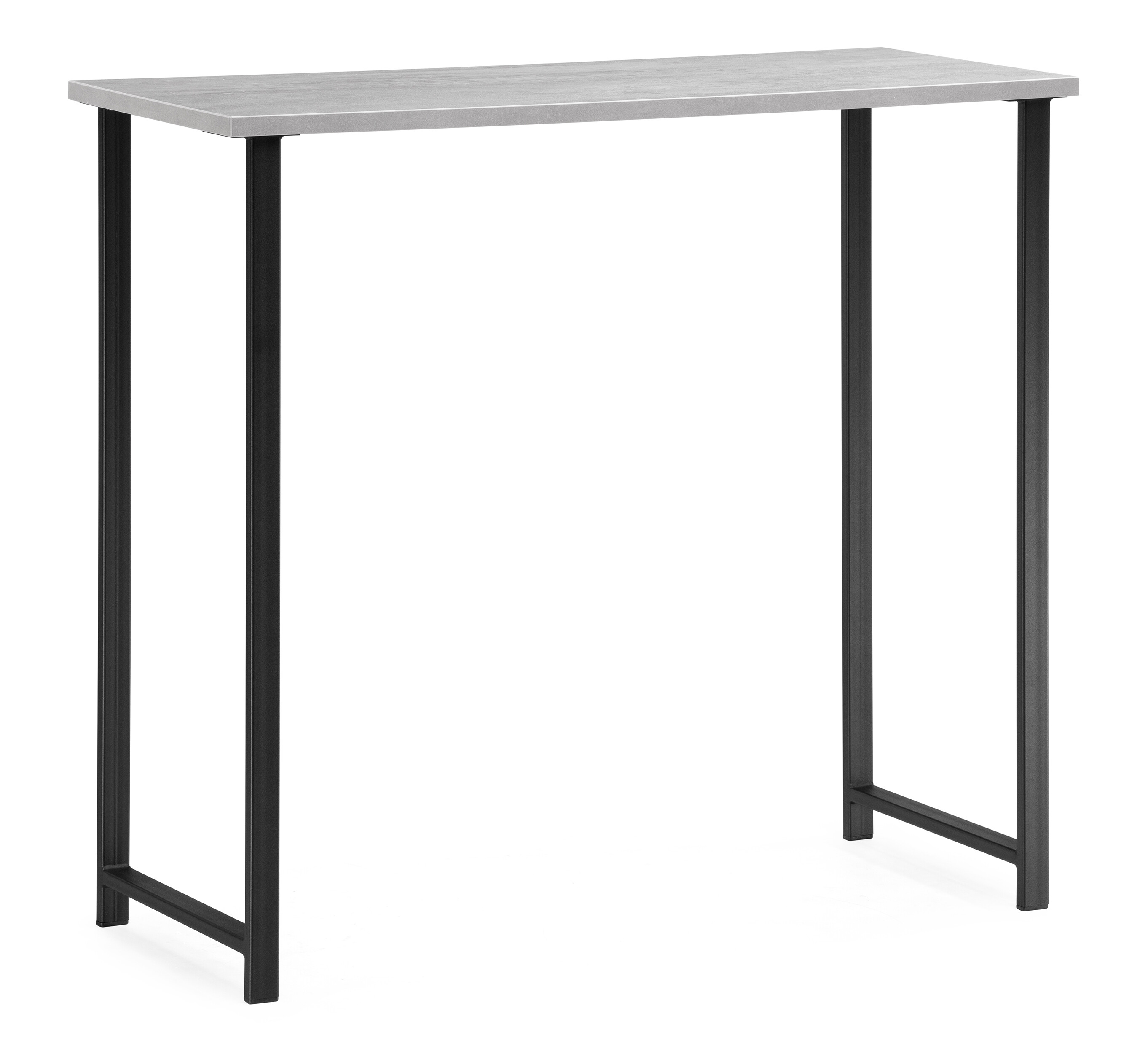 Барный стол 120х50х110 см бетон, черный &quot;Дилан Лофт&quot;