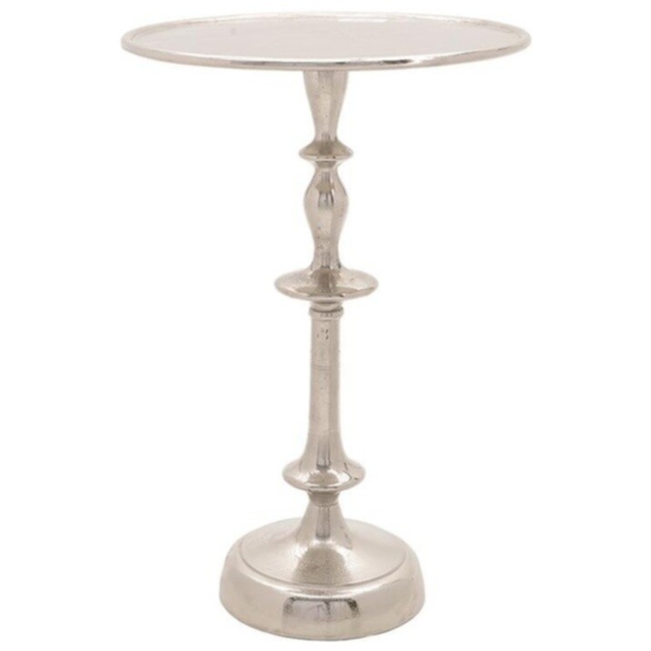 Кофейный столик круглый серебро 110684