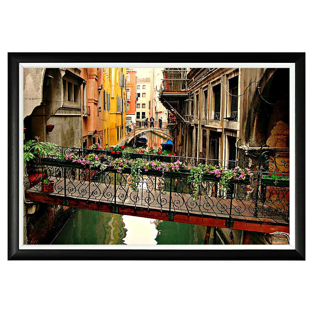 Постер на стену разноцветный 46х66 см &quot;Улочки Венеции&quot;