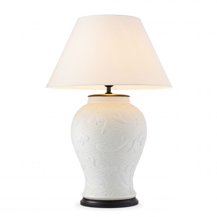 Лампа настольная с белым абажуром Dupoint 110689 SL