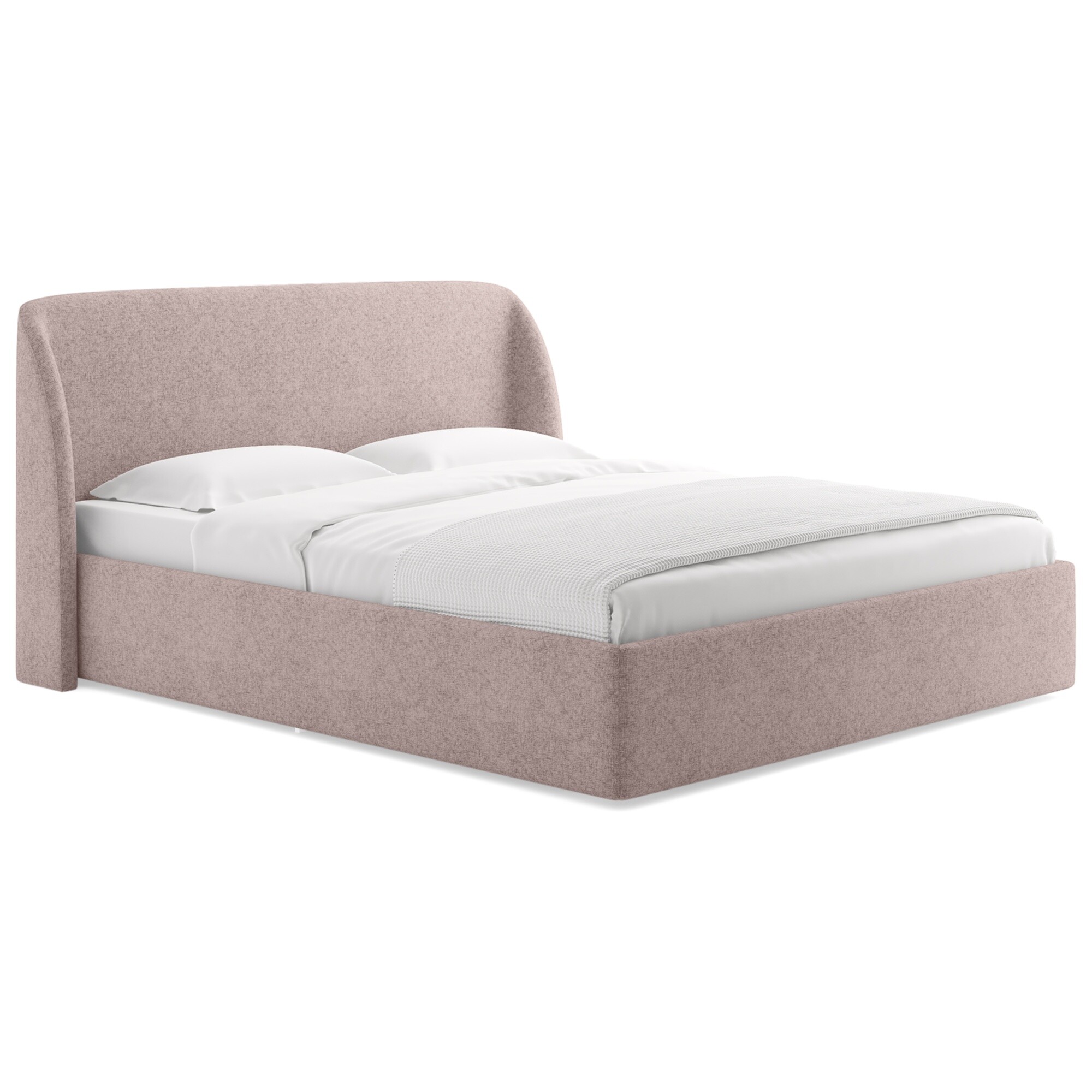 Кровать односпальная 90х200 см кашемир розовая Nicole