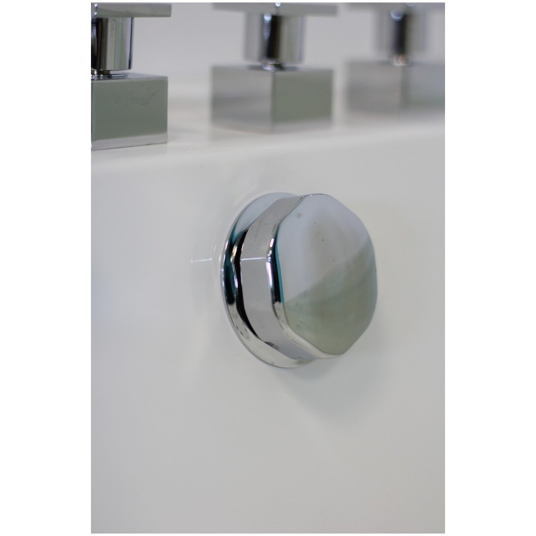 Ванна акриловая гидромассажная со смесителем и пультом прямоугольная белая Cerutti SPA C-454 - изображение 16