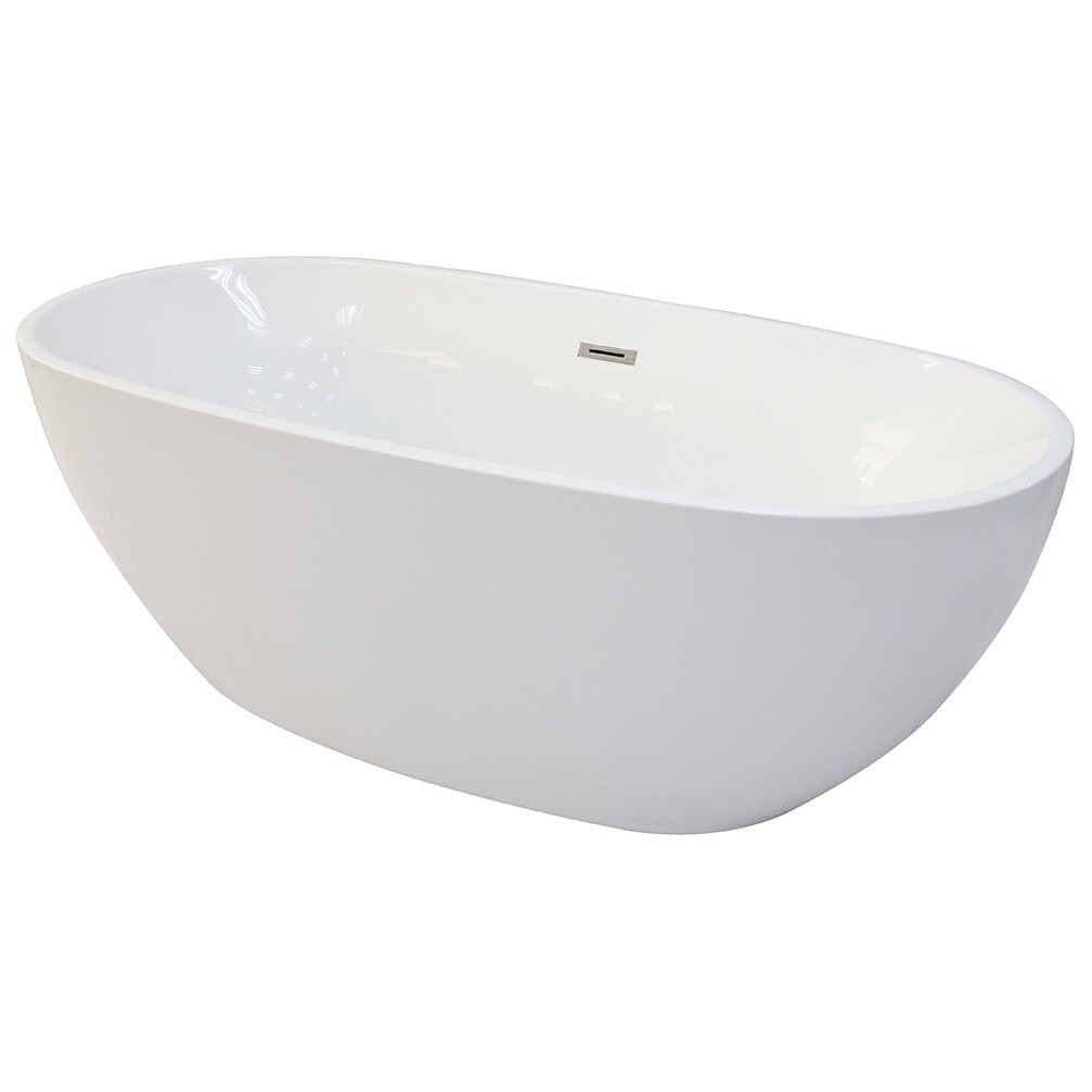 Ванна акриловая отдельностоящая со сливом-переливом белая Cerutti SPA D'iseo CT7390 - изображение 12