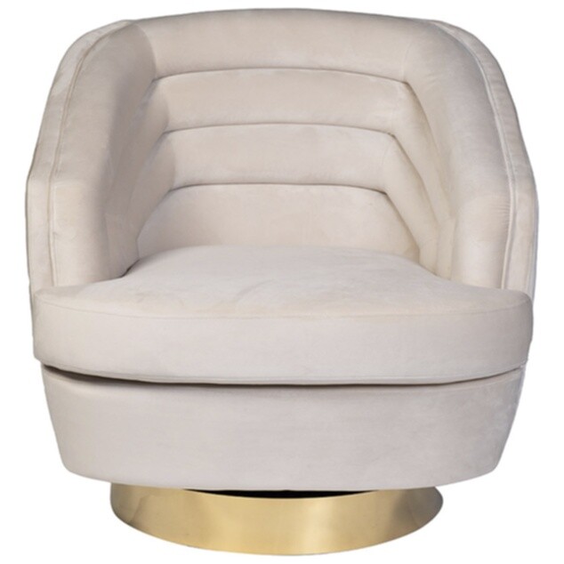 Кресло с мягкими подлокотниками кремовое Garda Decor