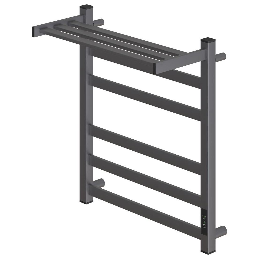 Полотенцесушитель электрический правый с полкой 50х60 см графит Point "Меркурий" PN83856PGR П5 - изображение 4