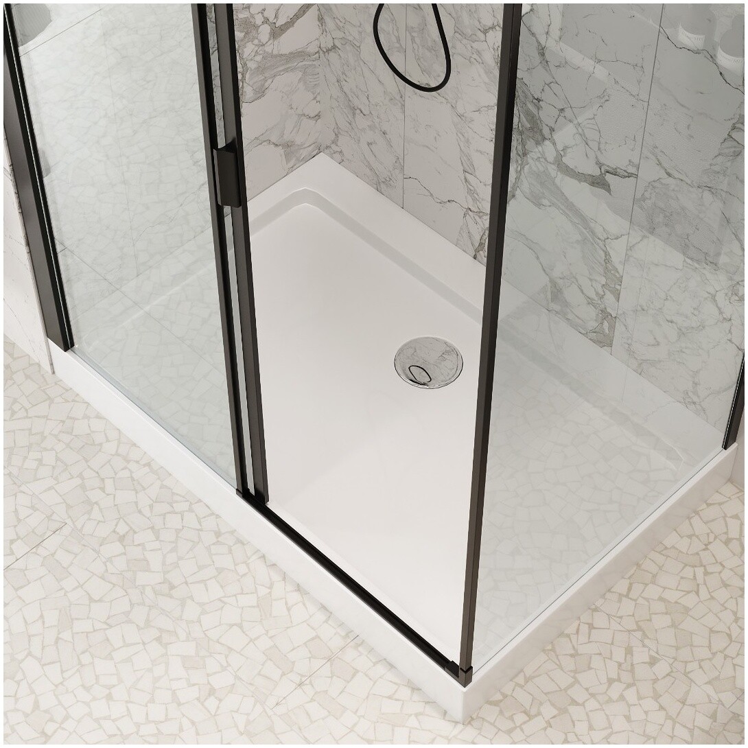 Душевой уголок прямоугольный левый 80x120 см черный Cerutti SPA Marbella 120B L - изображение 9