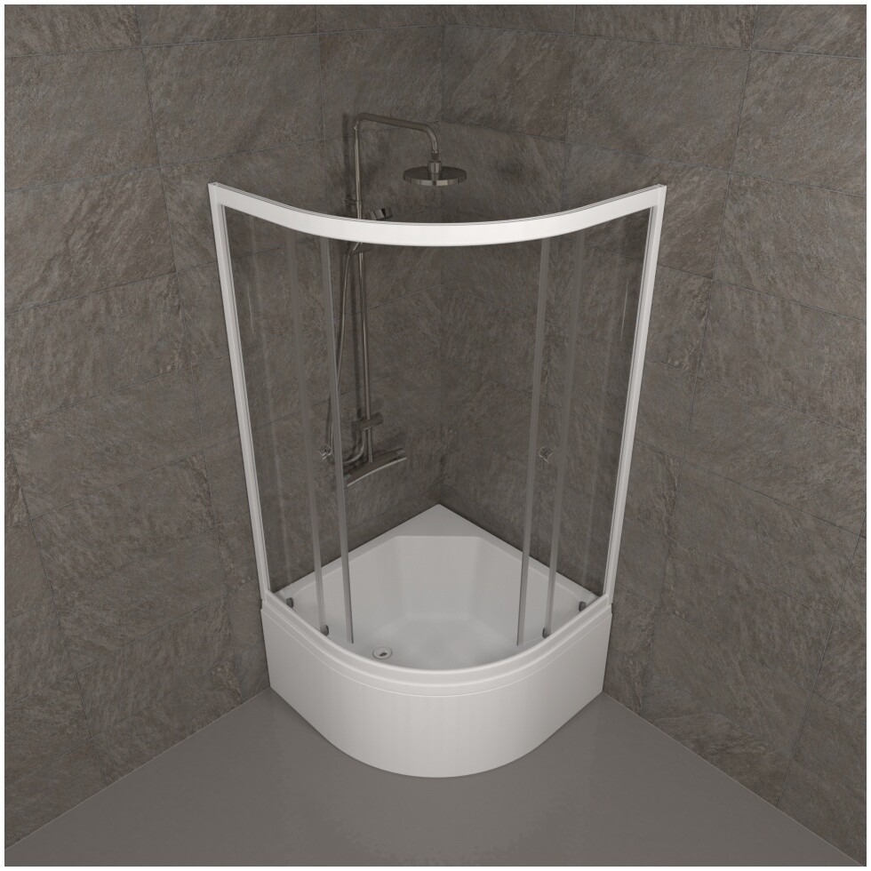 Душевой уголок 90х90 см белый Triton "Ультра Б" Щ0000061800 - изображение 7