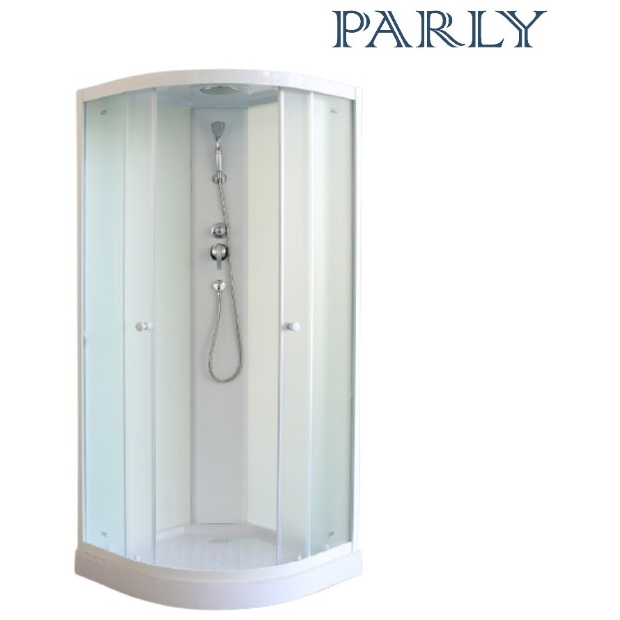 Кабина душевая 90х90 см белая матовая Parly EB931 - изображение 4