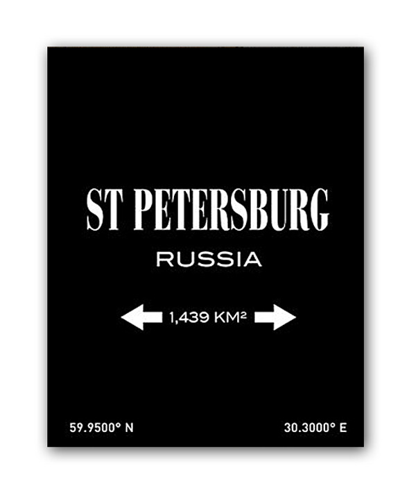 Постер St.Petersburg А3 (черный)