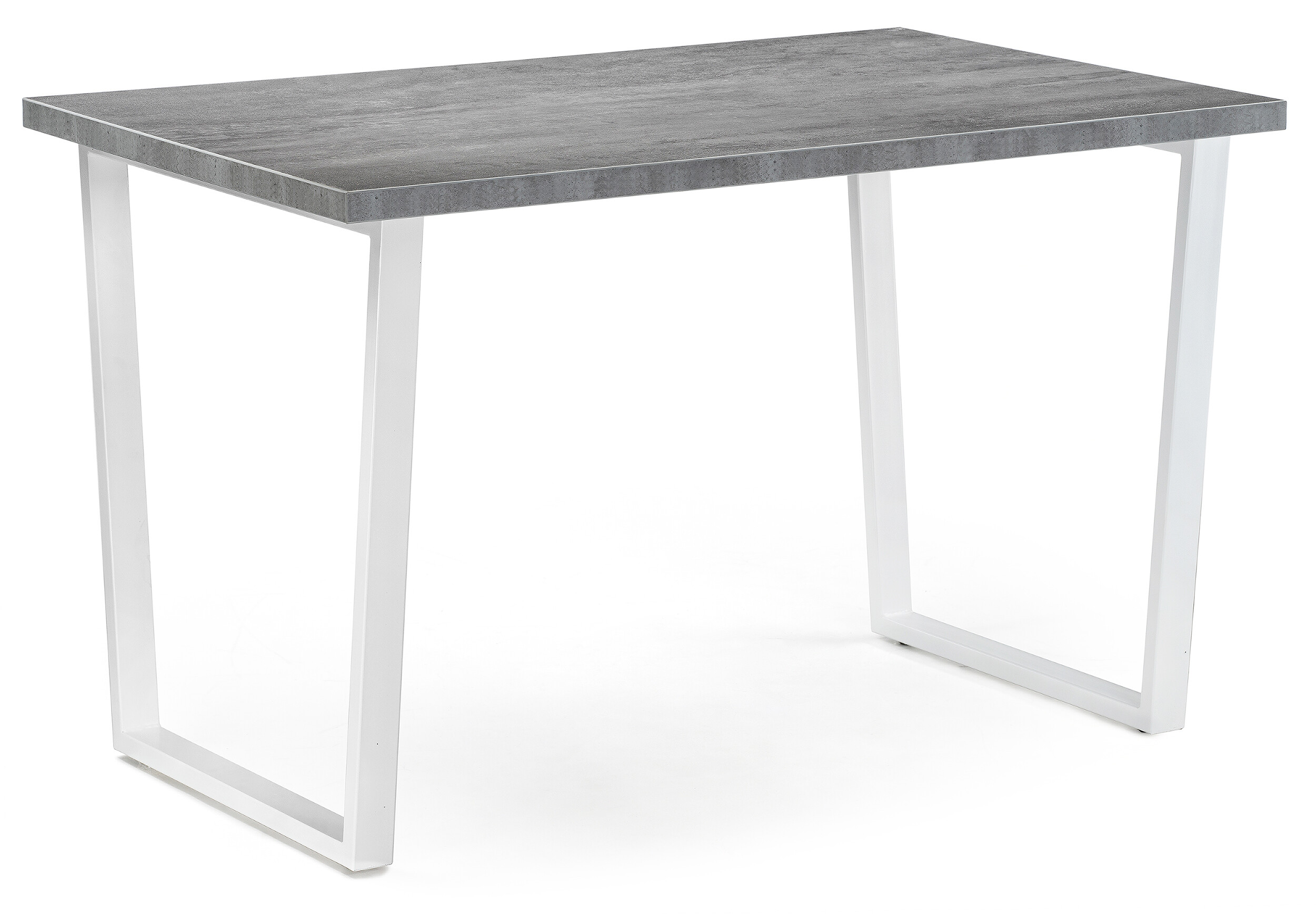 Обеденный стол бетон, белый &quot;Лота Лофт 120&quot;