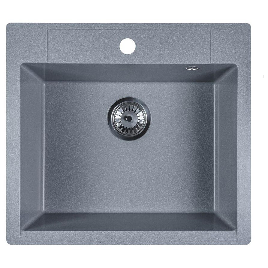 Мойка кухонная прямоугольная 55х50 см гравий Reflexion Cubi RX1555GR