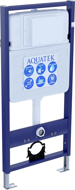 Унитаз подвесной белый Aquatek "Европа" AQ1106L-00 с инсталляцией Standard INS-0000012-02 - изображение 4