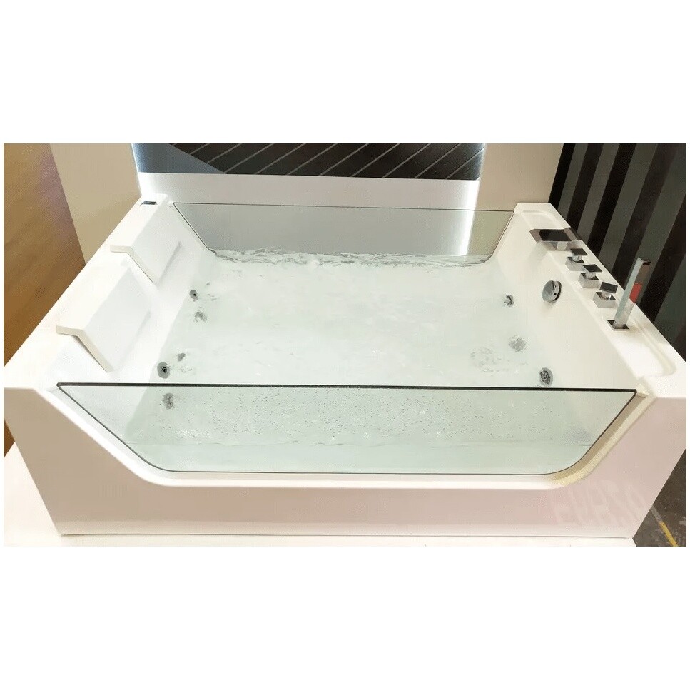 Ванна акриловая 170х120 см гидромассажная белая Ceruttispa C-454A - изображение 4