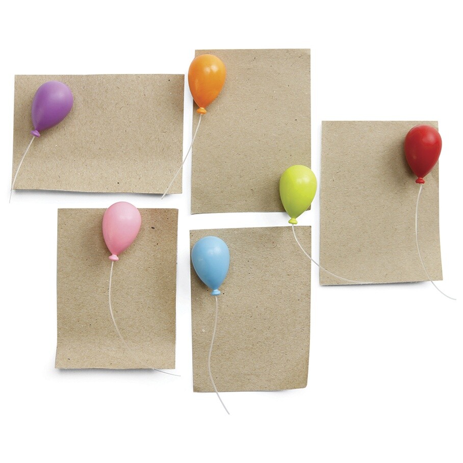 Магниты декоративные 6 шт. разноцветные Balloon