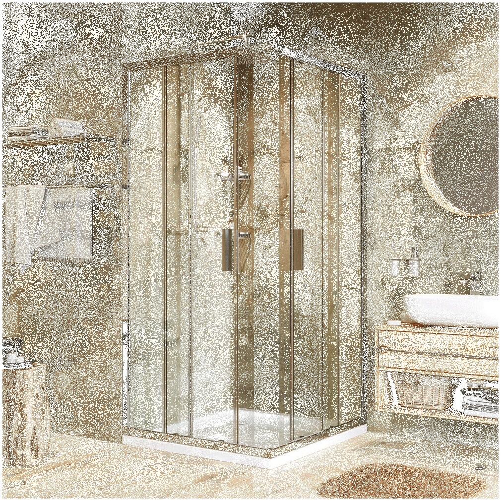 Душевой уголок квадратный 80х80 см хром Wasserkraft Lippe 45S02 - изображение 6