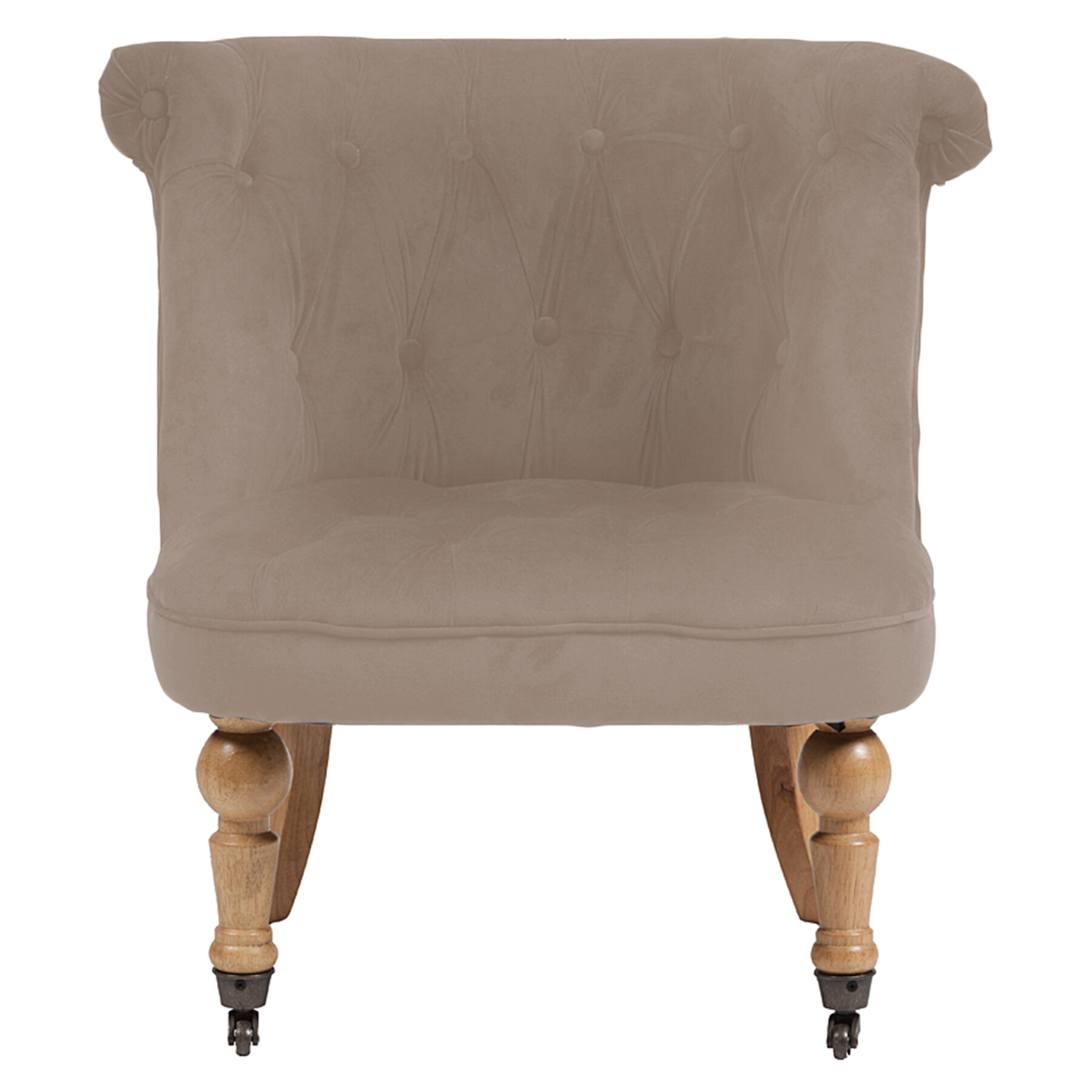 Кресло маленькое бежевое со стяжкой Amelie French Country Chair