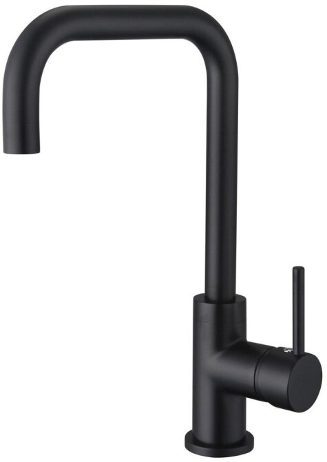 Смеситель для кухни с квадратным изливом матовый черный Aquatek AQ1080MB