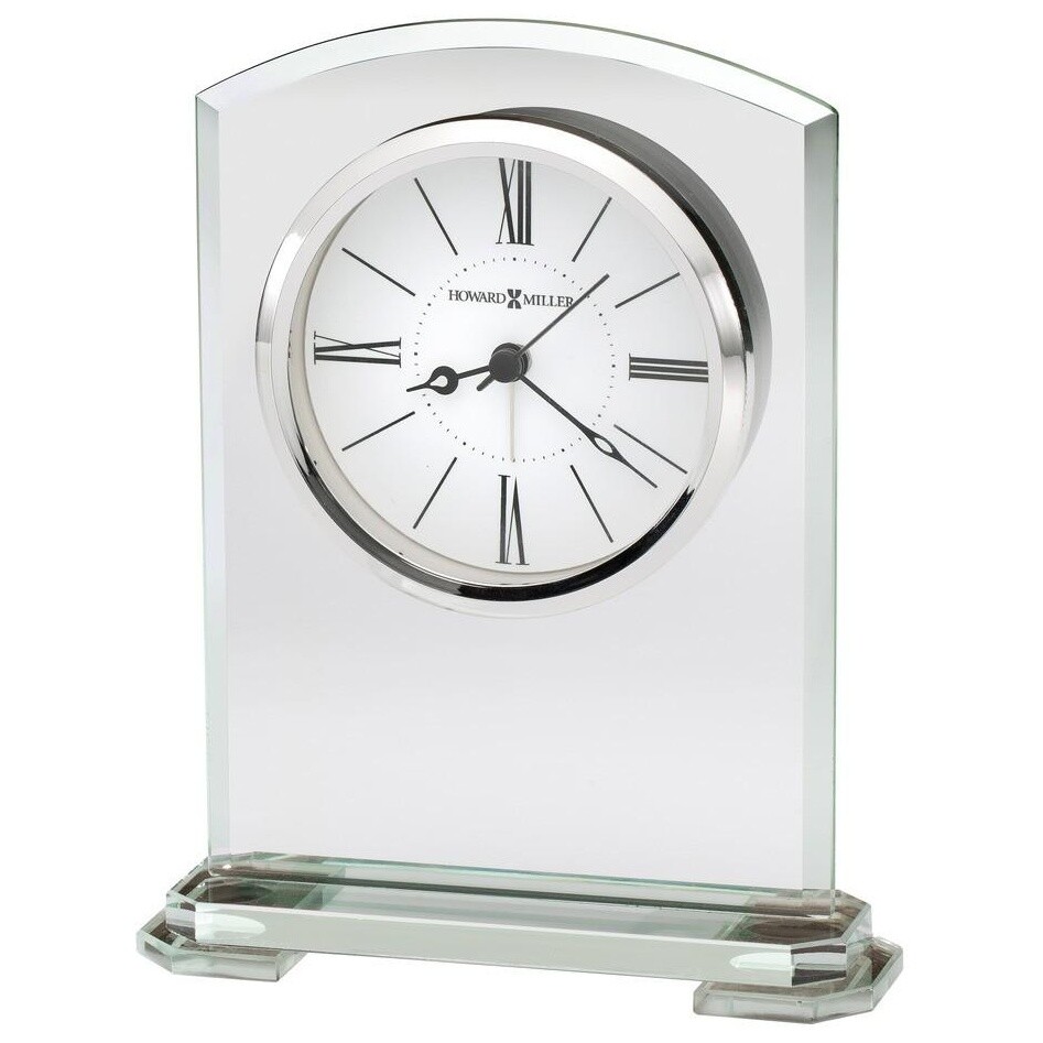 Часы настольные кварцевые 14х17 см серебро Corsica